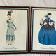 Lot 2 anciens tableaux mode Empire vintage