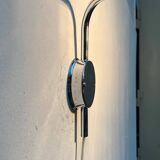 Mid-century Hollywood Regency chrome wall lamp by Florian Schulz for Interline, 1970s.