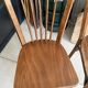 Pair of vintage Baumann bistro chairs in wood.