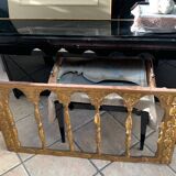 Polychrome wooden church barrier