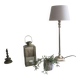 Metal lamp with lampshade