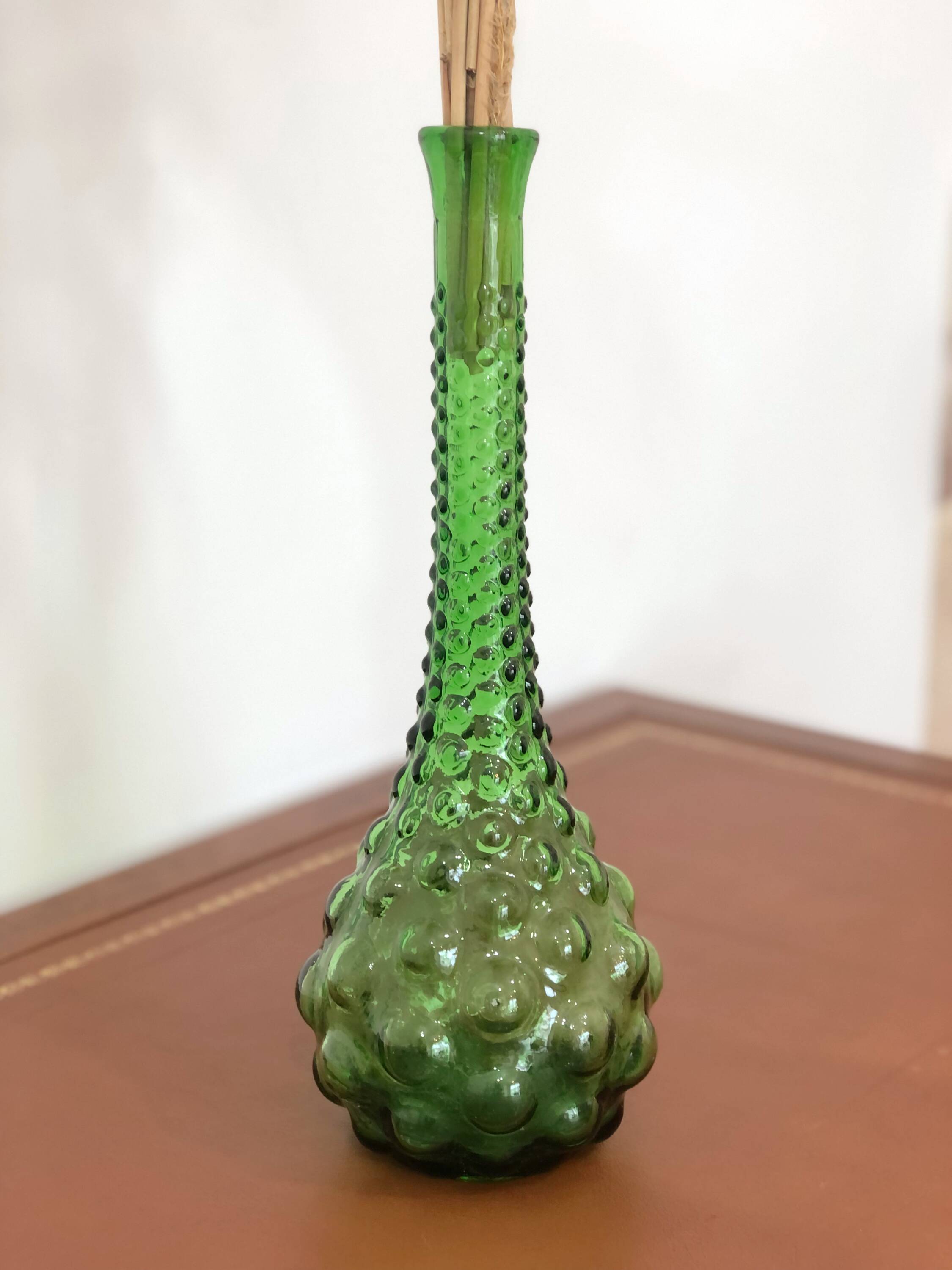 Italian glass carafe from Empoli from the 50s/60s