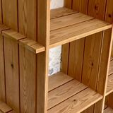 80s pine bookcase
