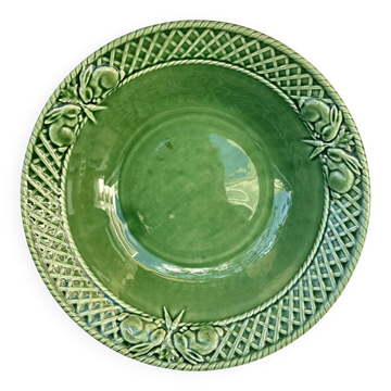 Grand saladier bordures tressées « Rabbit Green » Bordallo Pinheiro Po