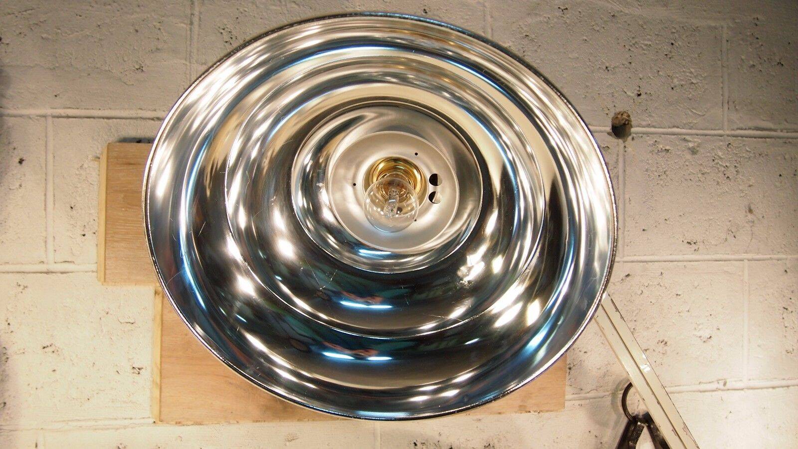 Paire Lampes Bureau Articulee Ajustable Industriel Vintage Chrome