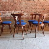 Set of 6 bistro chairs 1970