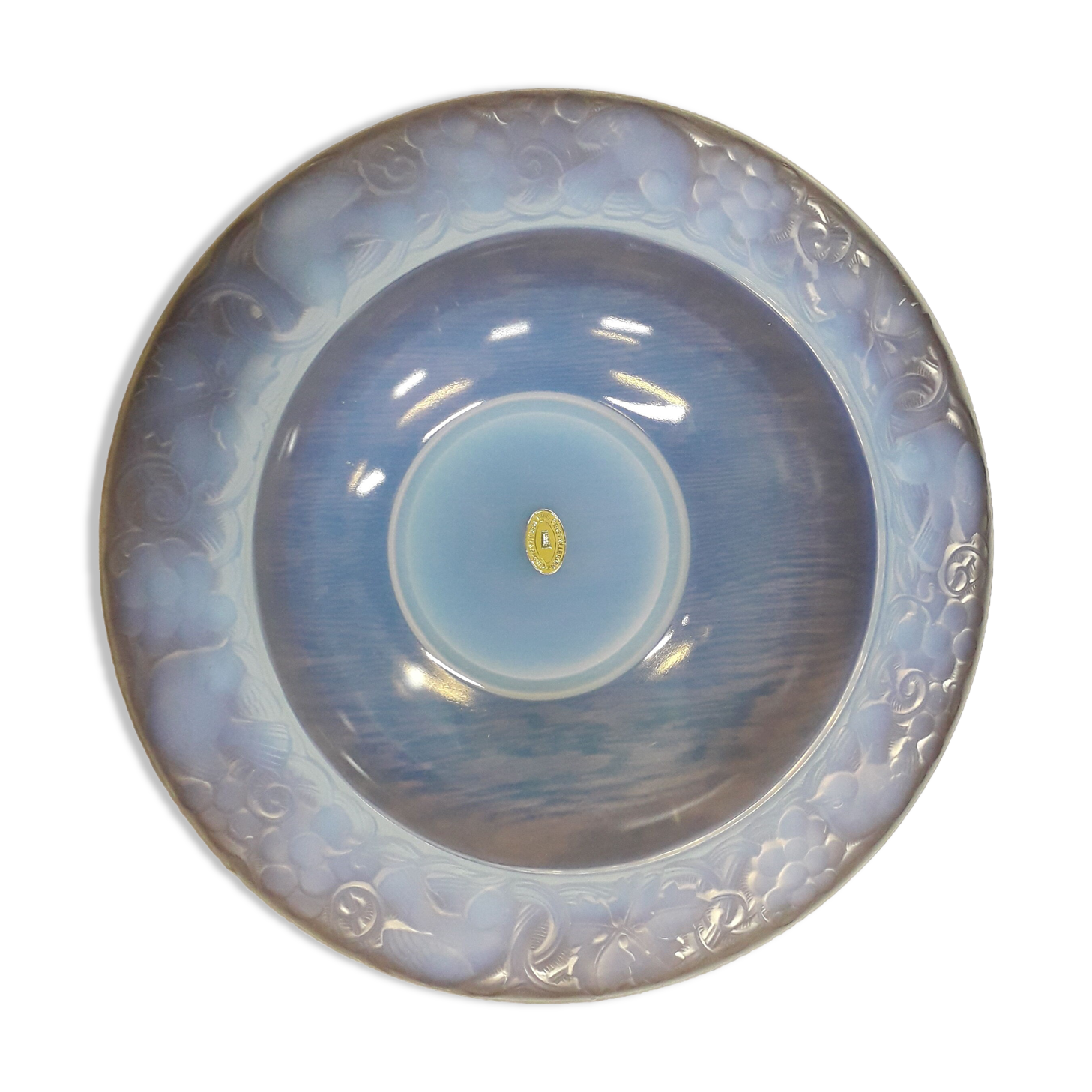 Art deco glass centerpiece