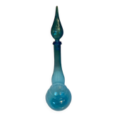Bouteille en verre bleuté par blenko année 60