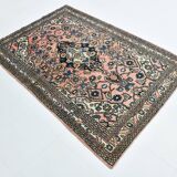 5x7 Peach Navy Blue Persian Area Rug, 142x209Cm