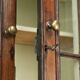Antique 18th-century Welsh/English oak bookcase/buffet with original glass