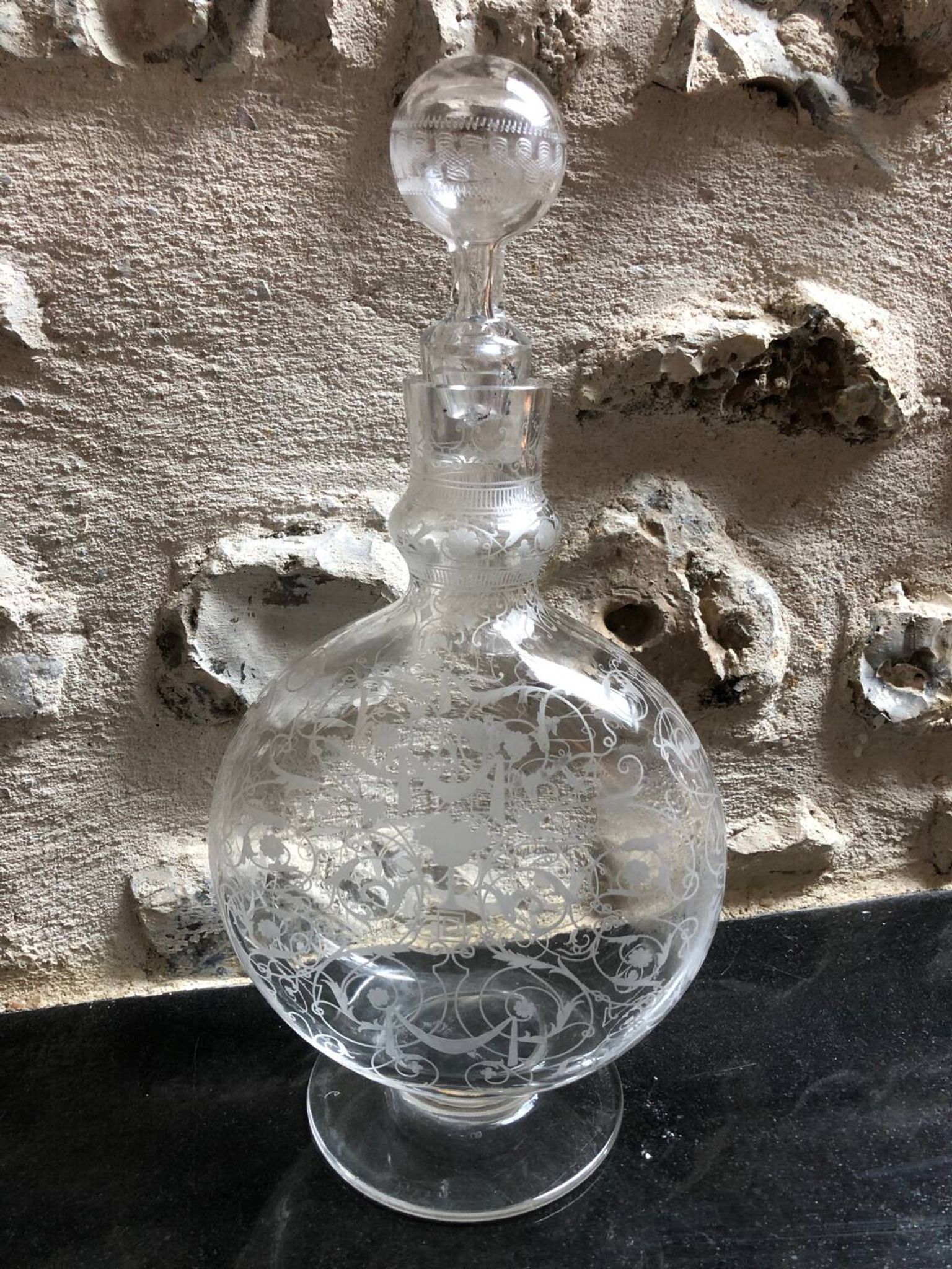 Vintage crystal carafe