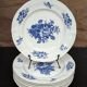 Lot de 8 assiettes plates en faïence de Boch Frères La Louvière "Rohdia"