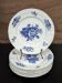Set of 8 flat plates in earthenware by Boch Frères La Louvière "Rohdia"