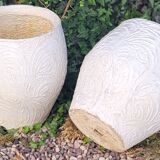 Jardinières en béton années 70