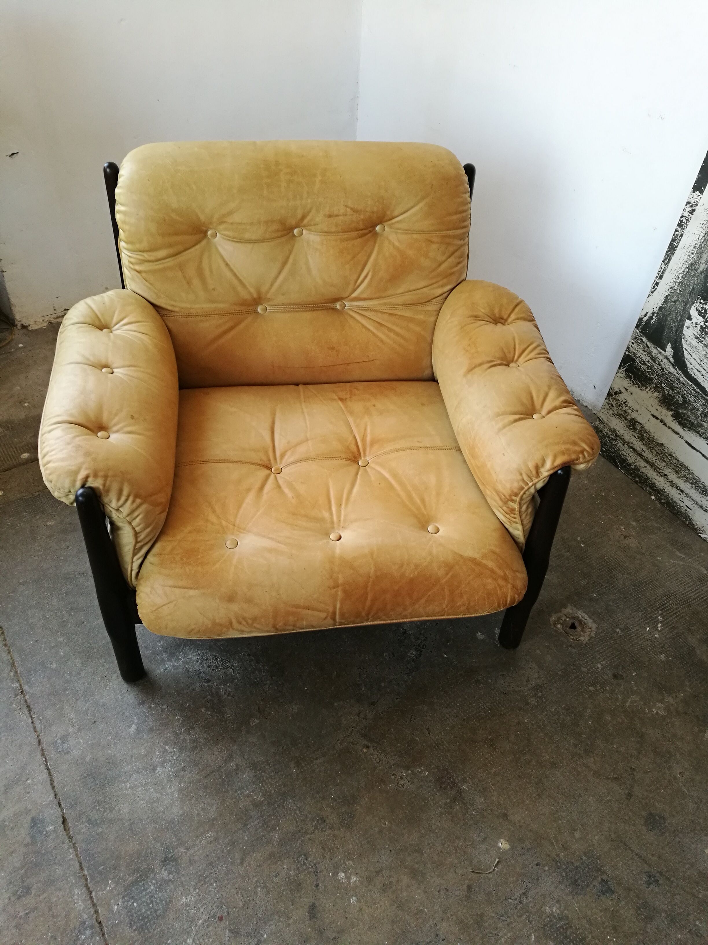 Leather armchair