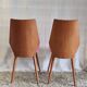 Duo of wooden chairs by Baumann - 60s/70s