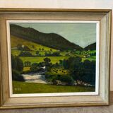 Countryside landscape signed