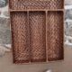 Woven rattan covered storage