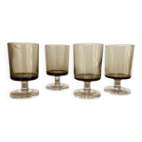 4 petits verres fumés luminarc