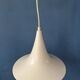 Suspension Space Age white Mid-Century witch hat shaped