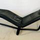 VINTAGE MID-CENTURY BLACK LEATHER CHAISE LOUNGE BY INGMAR RELLING