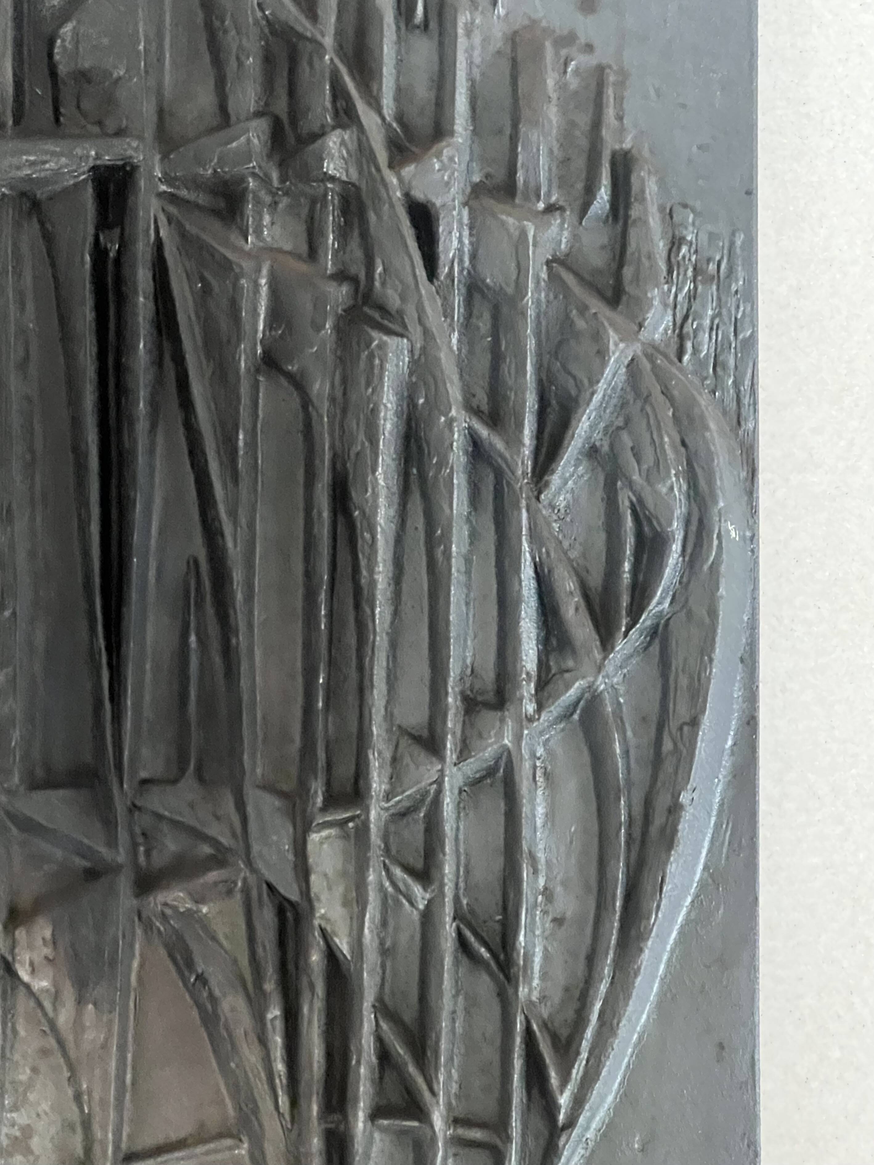 Fireplace plate by designer F. Loriot for Stern, France 1970s