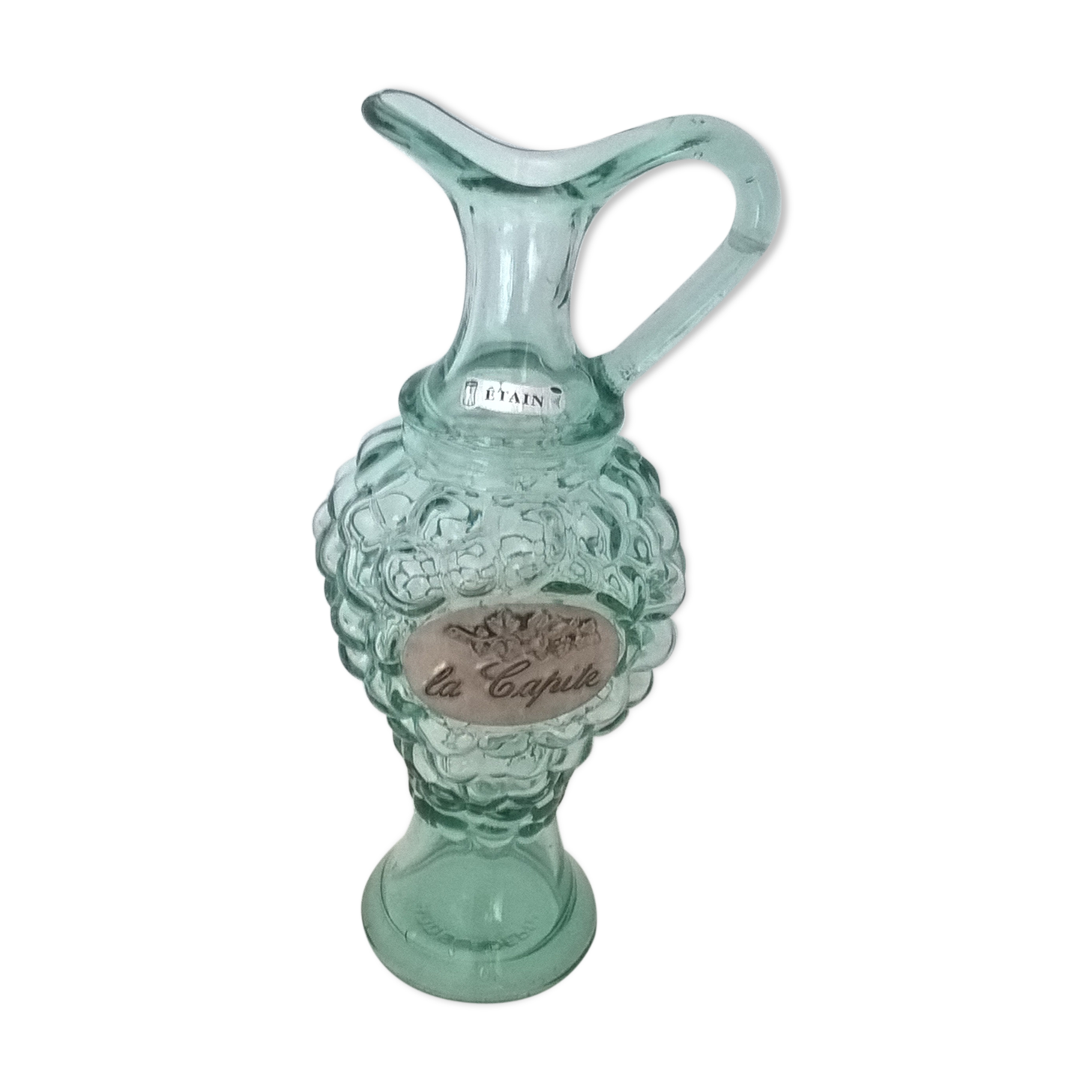 Green art deco pitcher