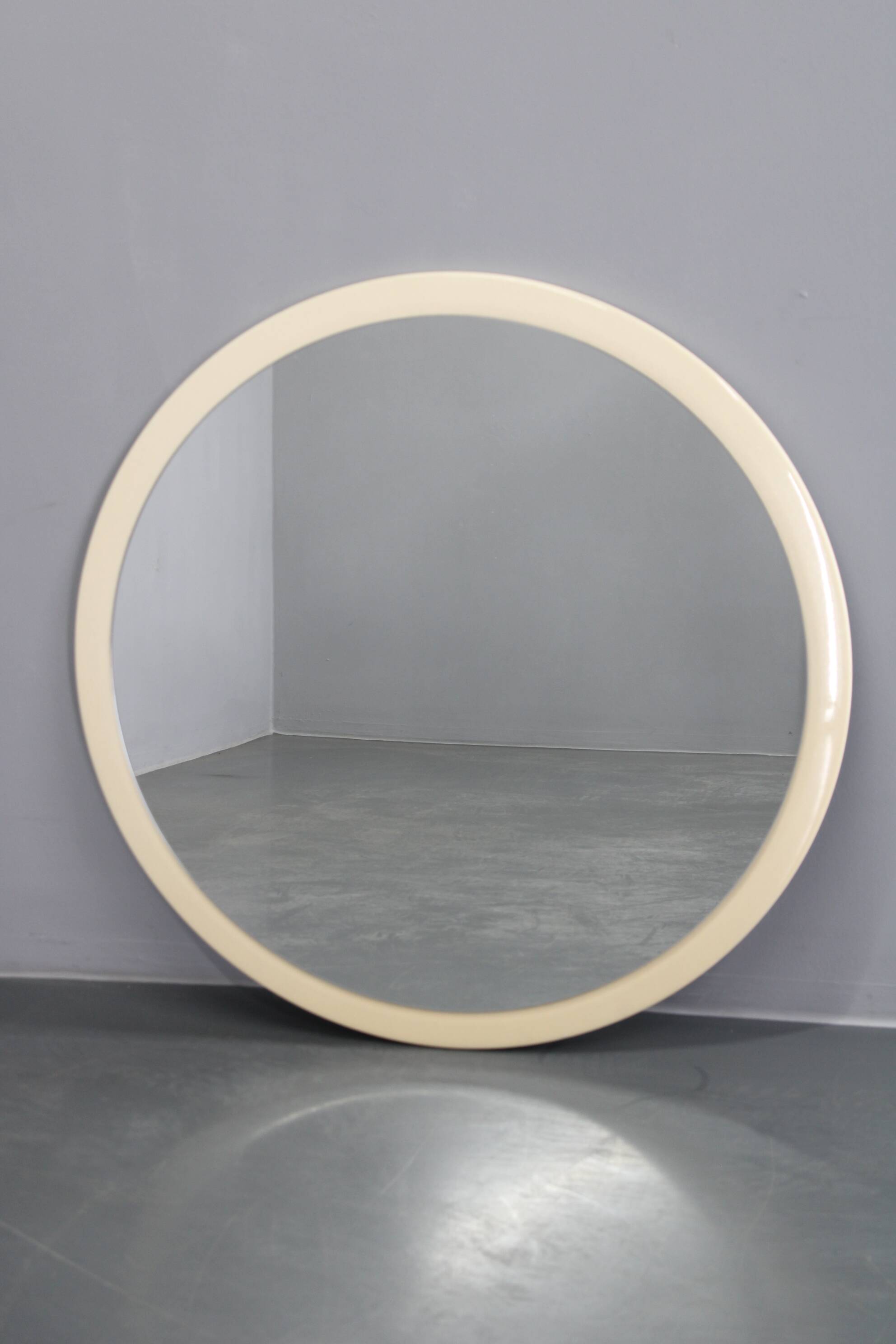 1970s Round Mirror , Italy