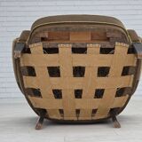 1960s, Danish armchair, original green furniture velour.