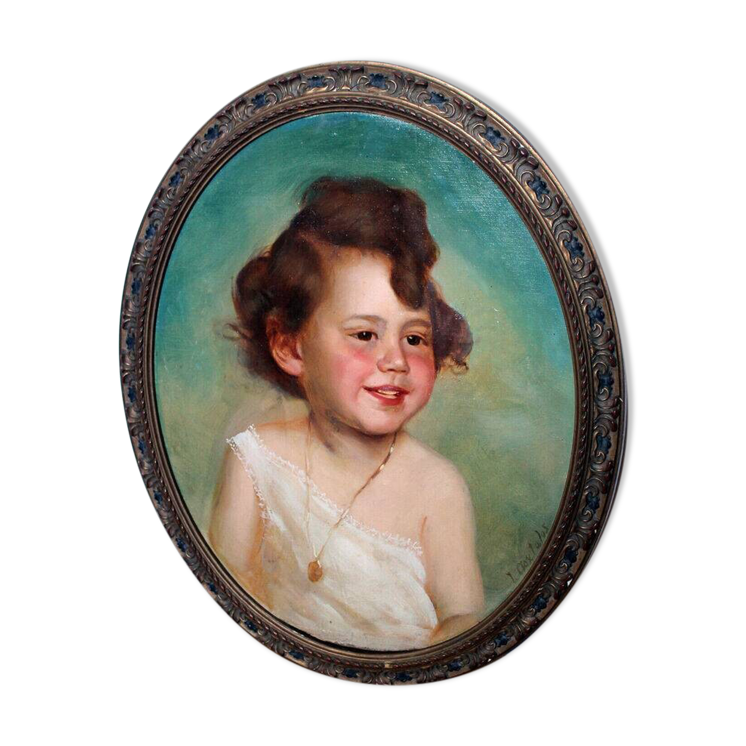 Portrait d'enfant, 1820, Huile sur toile, Encadrée
