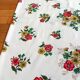 Old flower tablecloth Vintage 60s Floral decor