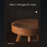 Jean Touret stool for the artisans of Marolles.