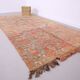 Tapis marocain vintage couleur pêche 183 x 335 cm - Tapis berbère fait main - Tapis en laine