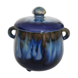 Candy sugar pot covered in glazed ceramic