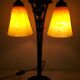 Art Deco Wrought Iron Lamp by Charles Schneider