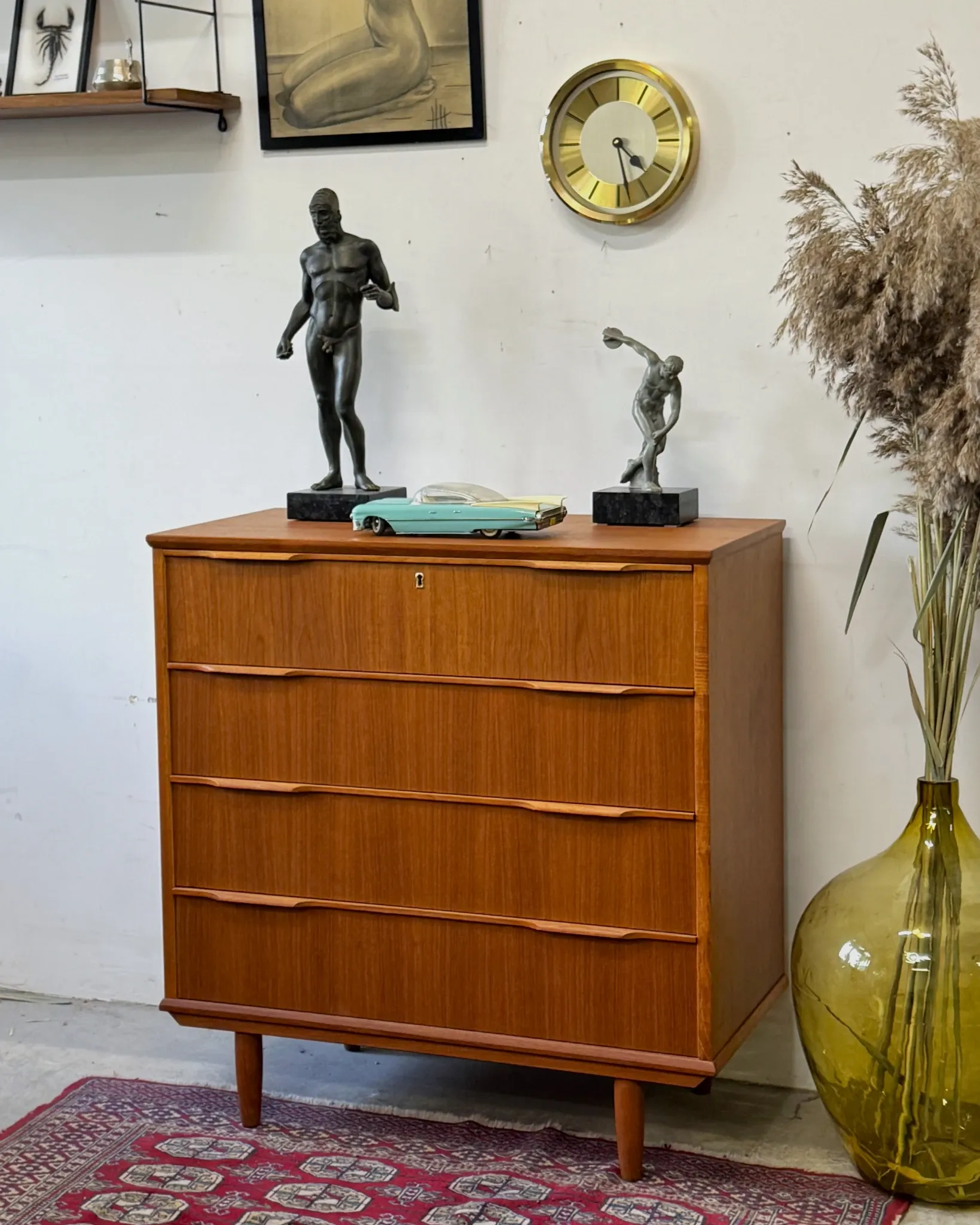 Teak chest of drawers, Denmark, 1960s/70s, vintage, mid-century modern
