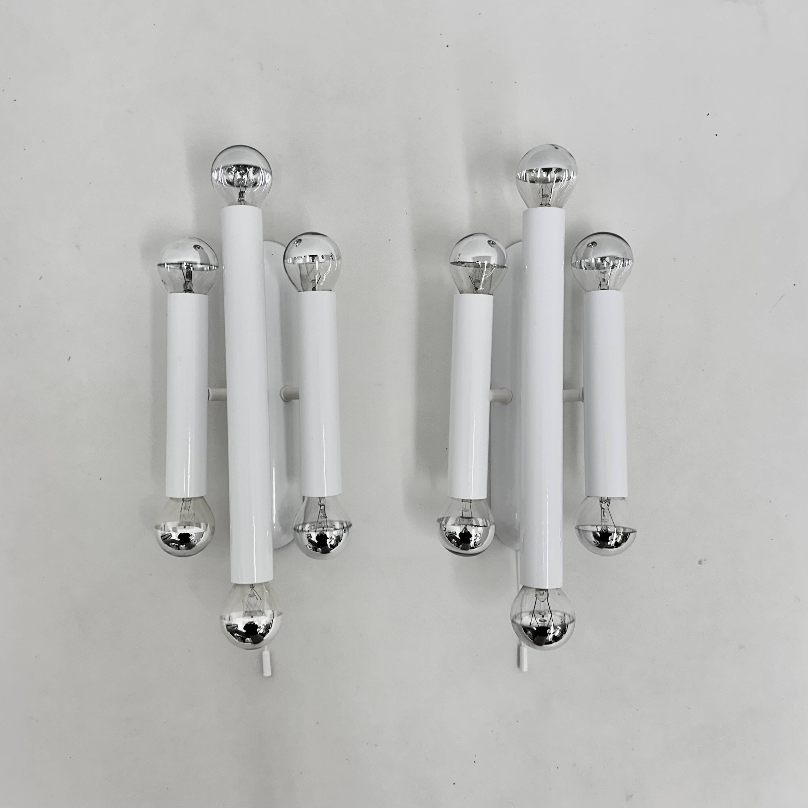 Set of 2 Hufnagel leuchten wall lamps sconce , 1970s