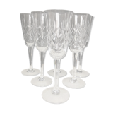 Set of six Lorraine crystal field flutes