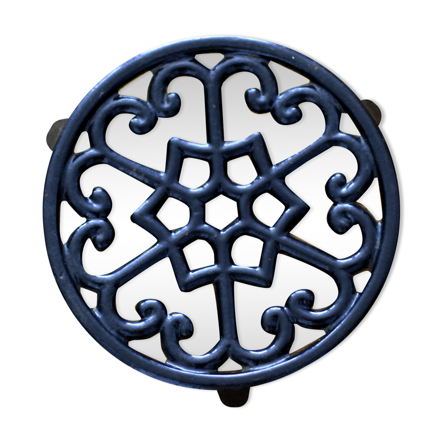 Old cast iron underside