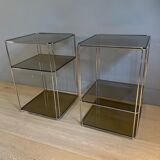 Pair of side tables design Max Sauze, published by "Isocèle", France 1970
