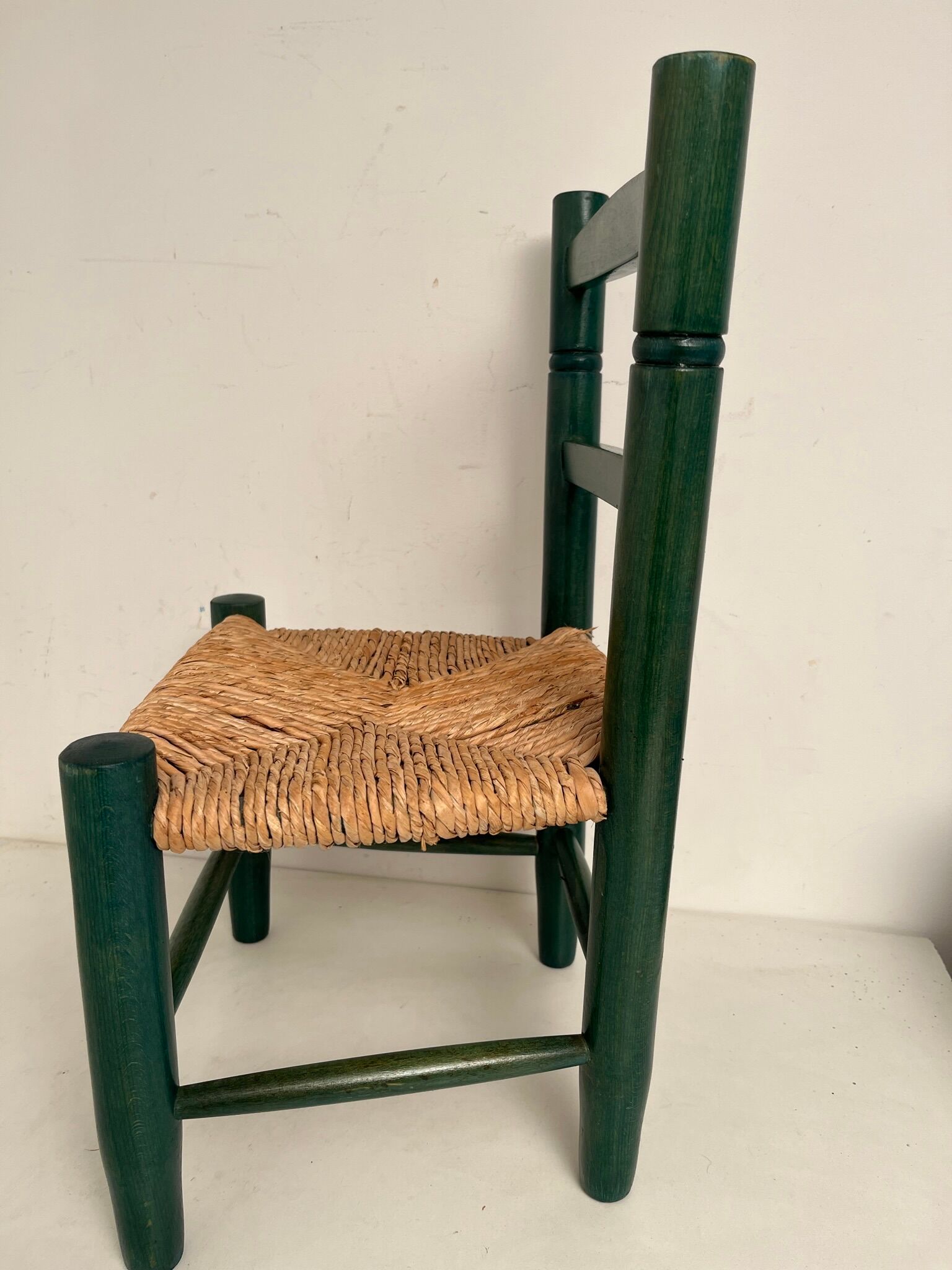 Vintage green painted children's chair