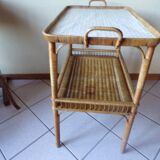 Serving in rattan and wicker
