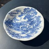 Lot - 2 plates in Gien blue pattern