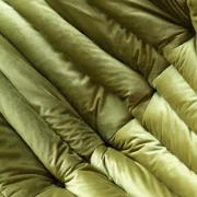 Togo Sofa Corner Green Velvet, France, 70´s