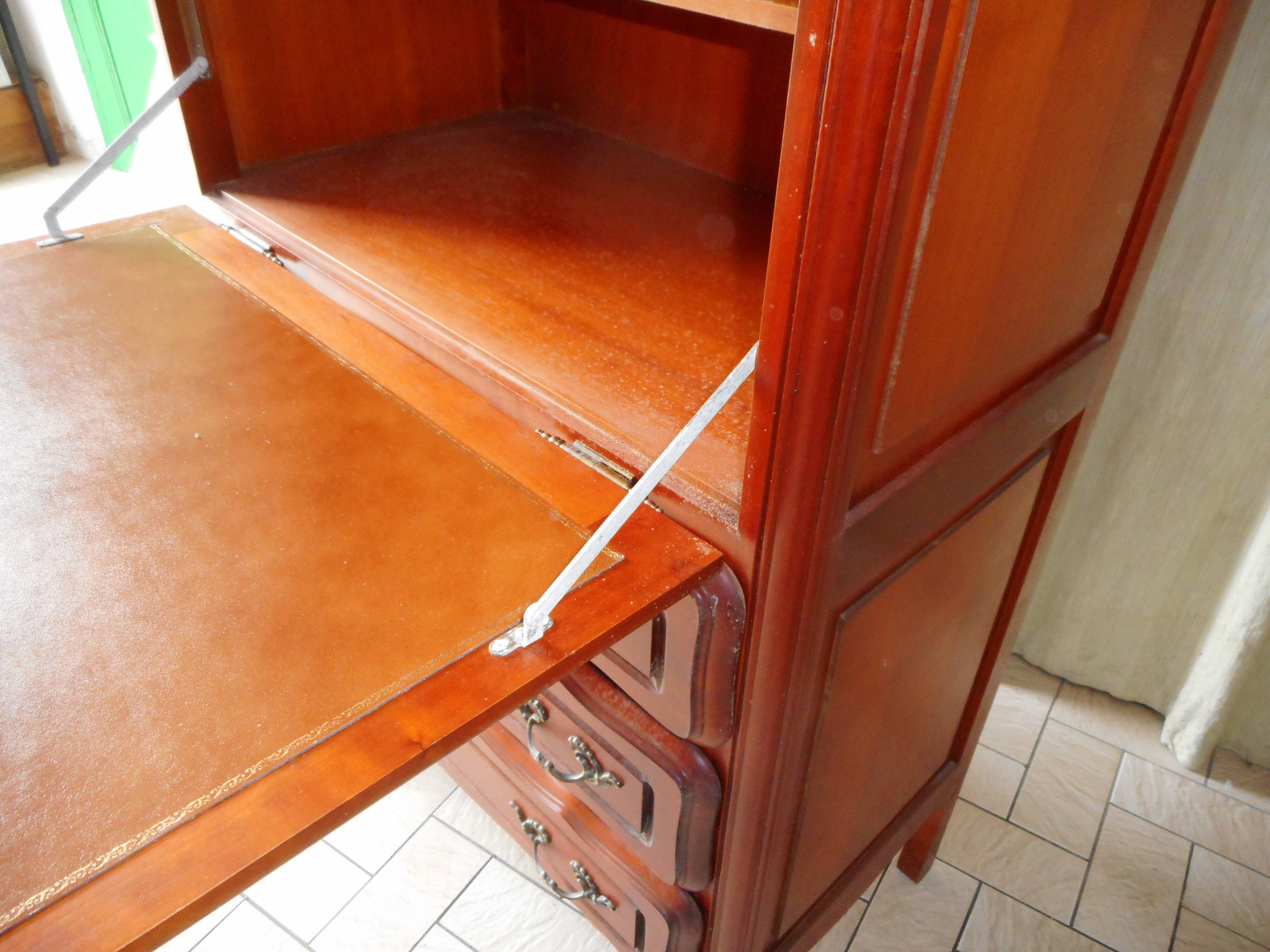 Louis xv-style secretary in cherry