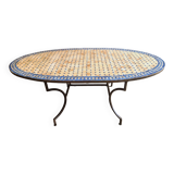Old dining table garden table Moroccan mosaic 100 x 200 cm
