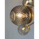 Contemporary Italian Gold Chandelier Sputnik in Style Murano Glass Smoked"