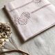 Pillowcase in pure old linen washed pink