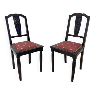 Paire de chaises années 1950