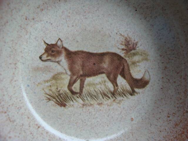 Vallauris dish with a fox